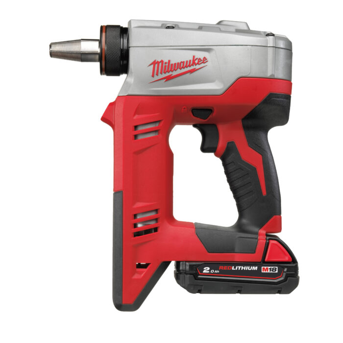 HD18 PXP-H06202C-Espansore 18 Volt Heavy Duty + Teste 16/20/25/32 mm per tubi 6 bar-Milwaukee