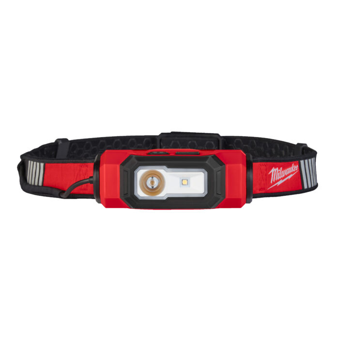 L4 HL-VIS-301-Torcia frontale ricaricabile USB HI-VIS per caschetti-Milwaukee