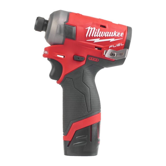 M12 FQID-202X-Avv. a impulsi compatto SILENZIOSO 12 Volt 1/4" 2,0Ah Tecnologia FUEL valigetta HeavyDuty-Milwaukee