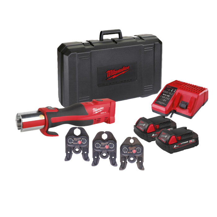 M18 BLHPT-202C M-SET-Pressatrice idraulica 18V 2,0Ah con set ganasce M - motore Brushless-Milwaukee