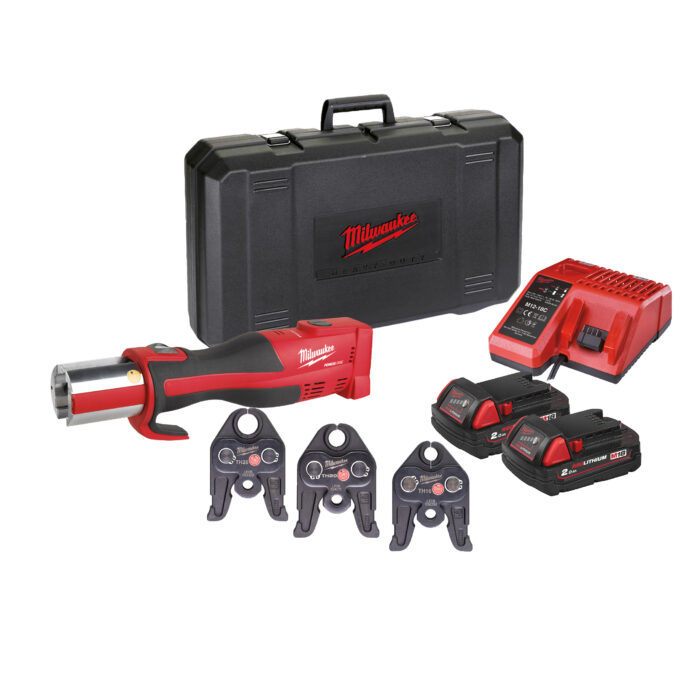 M18 BLHPT-202C TH-SET2-Pressatrice Idraulica 18V 2,0 Ah con set ganasce TH - motore Brushless-Milwaukee