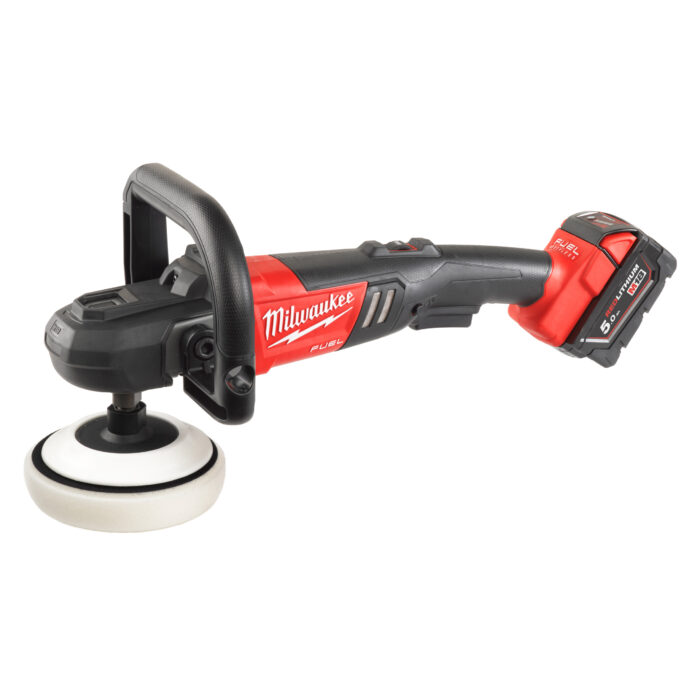 M18 FAP180-502X-Lucidatrice rotativa 18 Volt 5,0Ah 180 mm Tecnologia FUEL valigetta HeavyDuty-Milwaukee