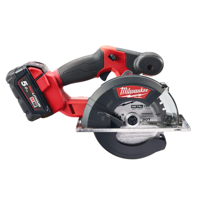 M18 FMCS-502X-Sega circolare per metallo 18 Volt 57mm 5,0 Ah Tecnologia FUEL valigetta HeavyDuty-Milwaukee