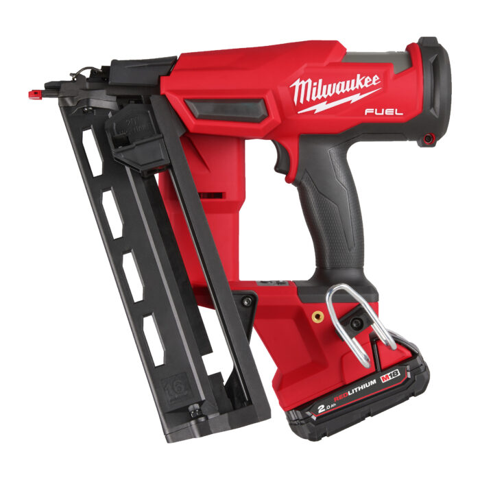 M18 FN16GA-202X-Groppinatrice angolo 20° 1,6 mm 16GA 18 Volt 2,0Ah Tecnologia FUEL valigetta HeavyDuty-Milwaukee