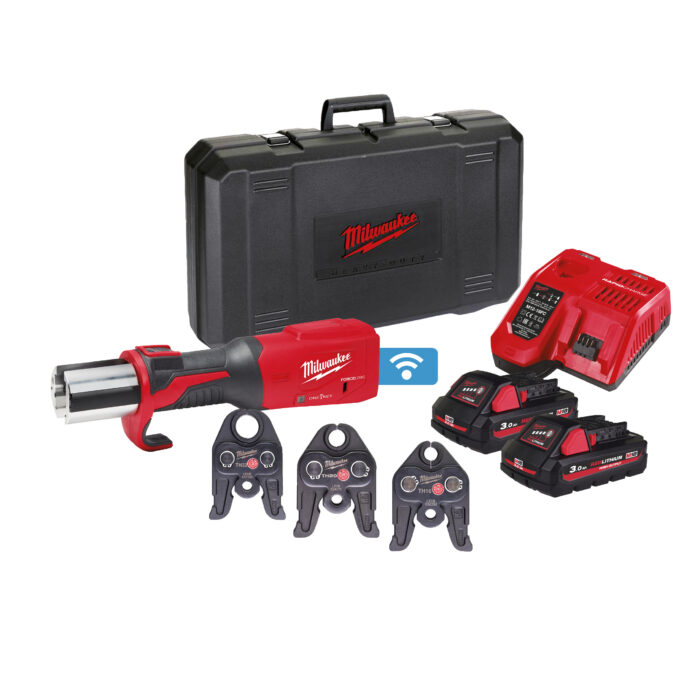 M18 ONEBLHPT-302C TH-SET-Pressatrice Idraulica 18V 3,0Ah con set ganasce TH Tecnologia ONE KEY Motore Brushless-Milwaukee