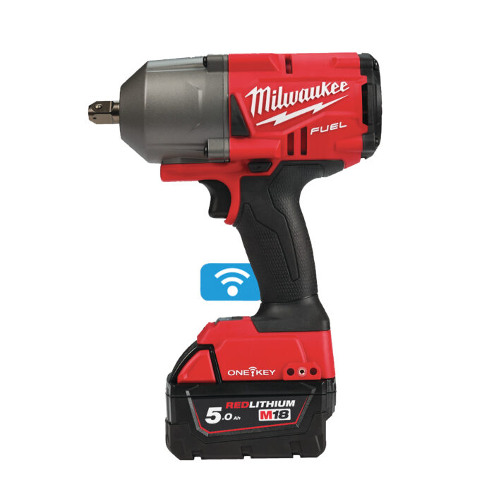 M18 ONEFHIWP12-502X-Avv. a impulsi alta potenza 18 Volt 1/2" 5,0Ah Tecnologia FUEL ONE KEY valigetta HeavyDuty con perno P-Milwaukee