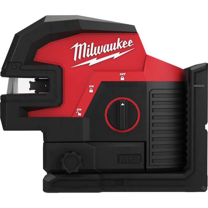 M12 CLL4P-0C-Laser lineare Verde a due linee con 4 punti piombo - senza batteria-Milwaukee