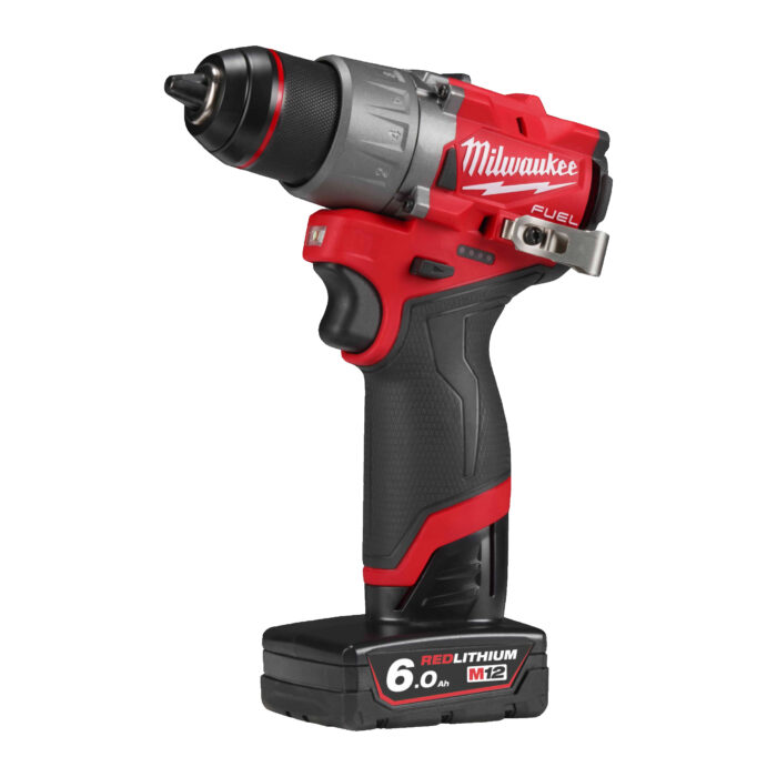 M12 FDD2-602X-Trapano compatto 12 Volt 6,0Ah Tecnologia FUEL valigetta HeavyDuty-Milwaukee