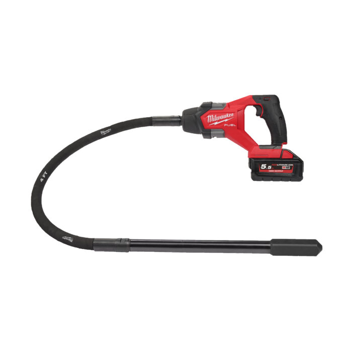 M18 FCVN12-551-Vibratore per calcestruzzo ad ago 18V 5.5Ah 1.2 m (1 batteria)-Milwaukee